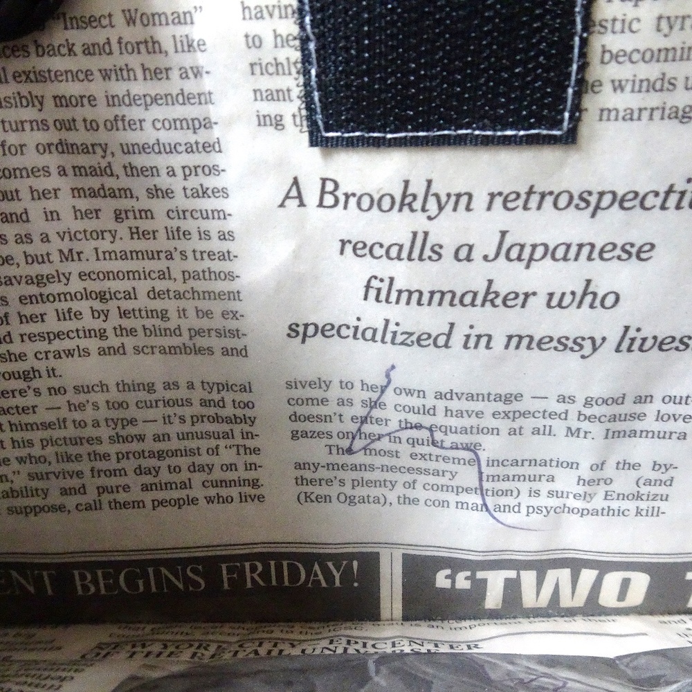 Upcycled Newspaper Unique One of a Kind Artsy Hipster Creative Shoulder Bag - Picture 5 of 8